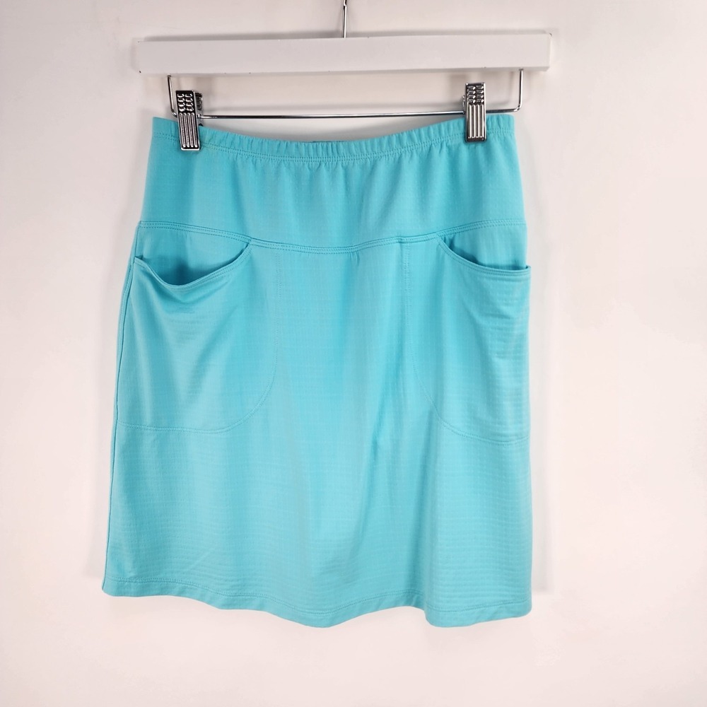 IBKUL Tennis Skort Women's XS Teal Pockets Athleisure Skirt Pickleball Golf